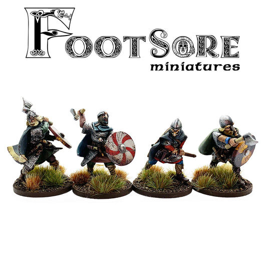Barons War Footsore Late Saxon Huscarls with Hand Weapons 4