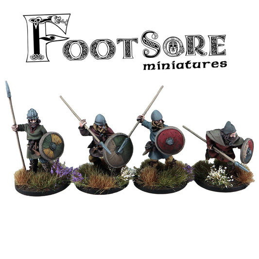 Barons War Footsore Late Saxon Fyrd with Spears 1