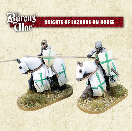 Knights of Lazurus on horse: Barons War Outremer