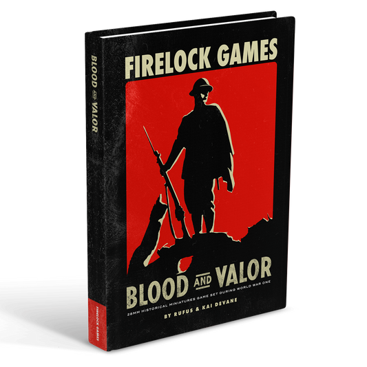 BLOOD AND VALOR HARD COVER  RULEBOOK: Firelock Games