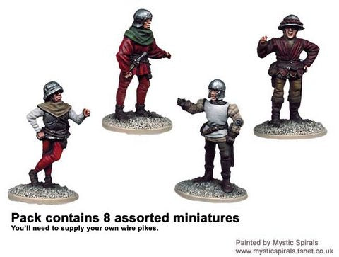 Unarmoured Pikemen: Crusader Miniatures