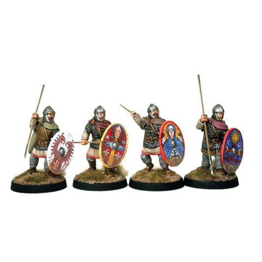 Barons War Footsore Late Roman Amoured Infantry in Cloaks