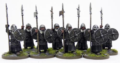 Dvergr Warriors with SPEARS Standing - Dark Dwarves / Duergar Saga Ragnarok Miniatures