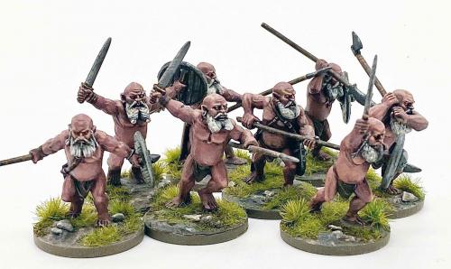 Dvergr Berserkers / Hunters (Baldies)- Dark Dwarves / Duergar Saga Ragnarok Miniatures