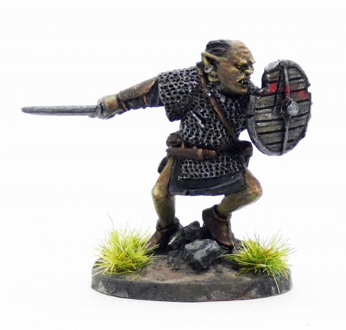 SGOB01b Armoured Goblin (Snaga) Warlord SAGA