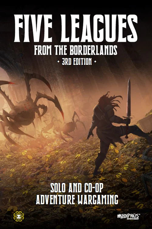 Five Leagues From the Borderland 3rd Edition - Solo Adventure Wargaming Book