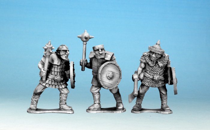 Ogres with Hand Weapon & Shield Crusader Miniatures