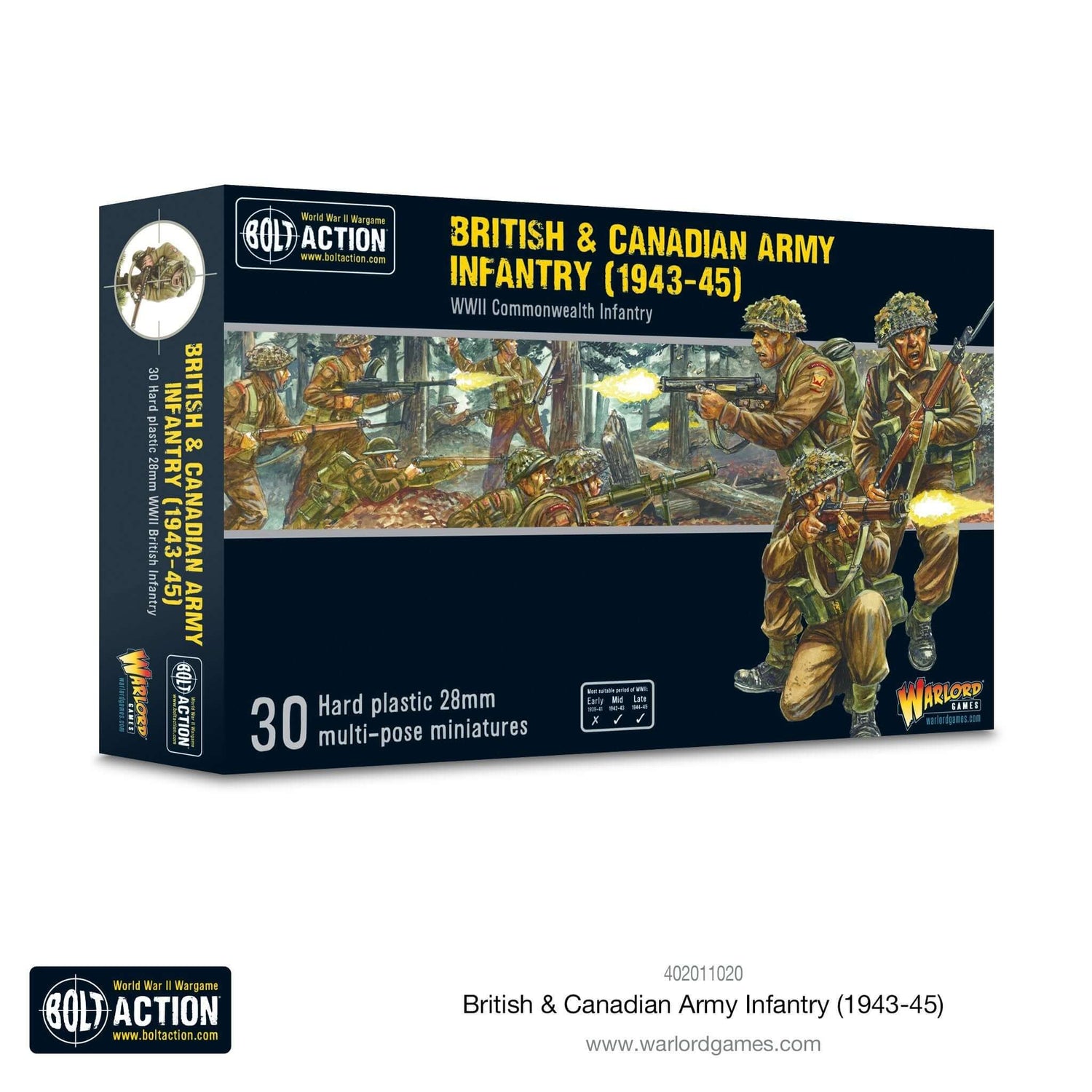 British & Canadian Army infantry (1943-45) Bolt Action WARLORD