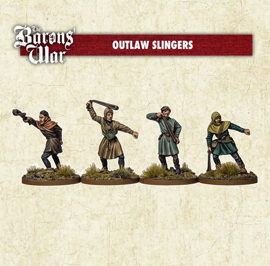Baron's War Outlaw Slingers 28mm historical miniatures