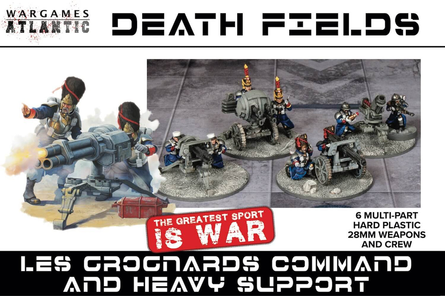 Les Grognards Command and Heavy Support Death Field Wargames Atlantic
