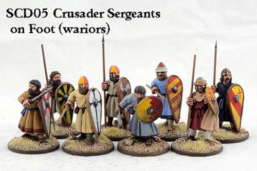 Crusader Sergeants on Foot (Warriors) (8) Saga Gripping Beast