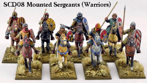 Crusader Sergeants Mounted (Warriors) (8) for Saga Gripping Beast