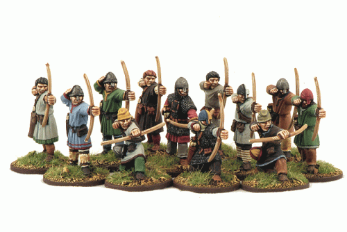 Norman Archers (Levy) (12) 1 point Saga miniatures