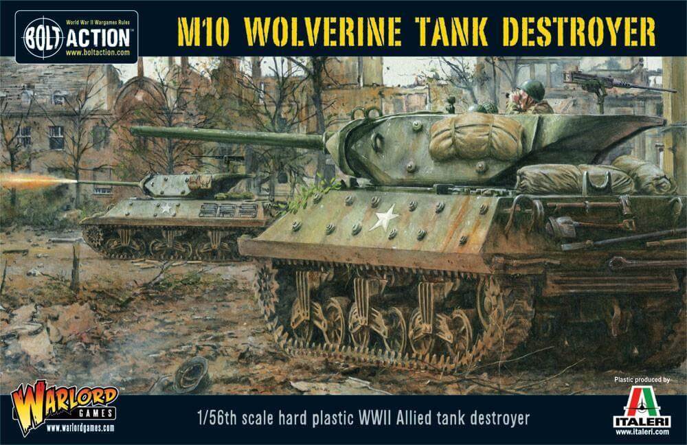 M10 Tank Destroyer/Wolverine (Plastic Box) US tank Bolt Action