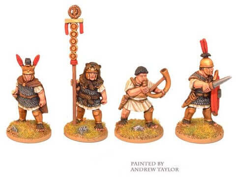 Republican Roman Legionary Command: Crusader Miniatures