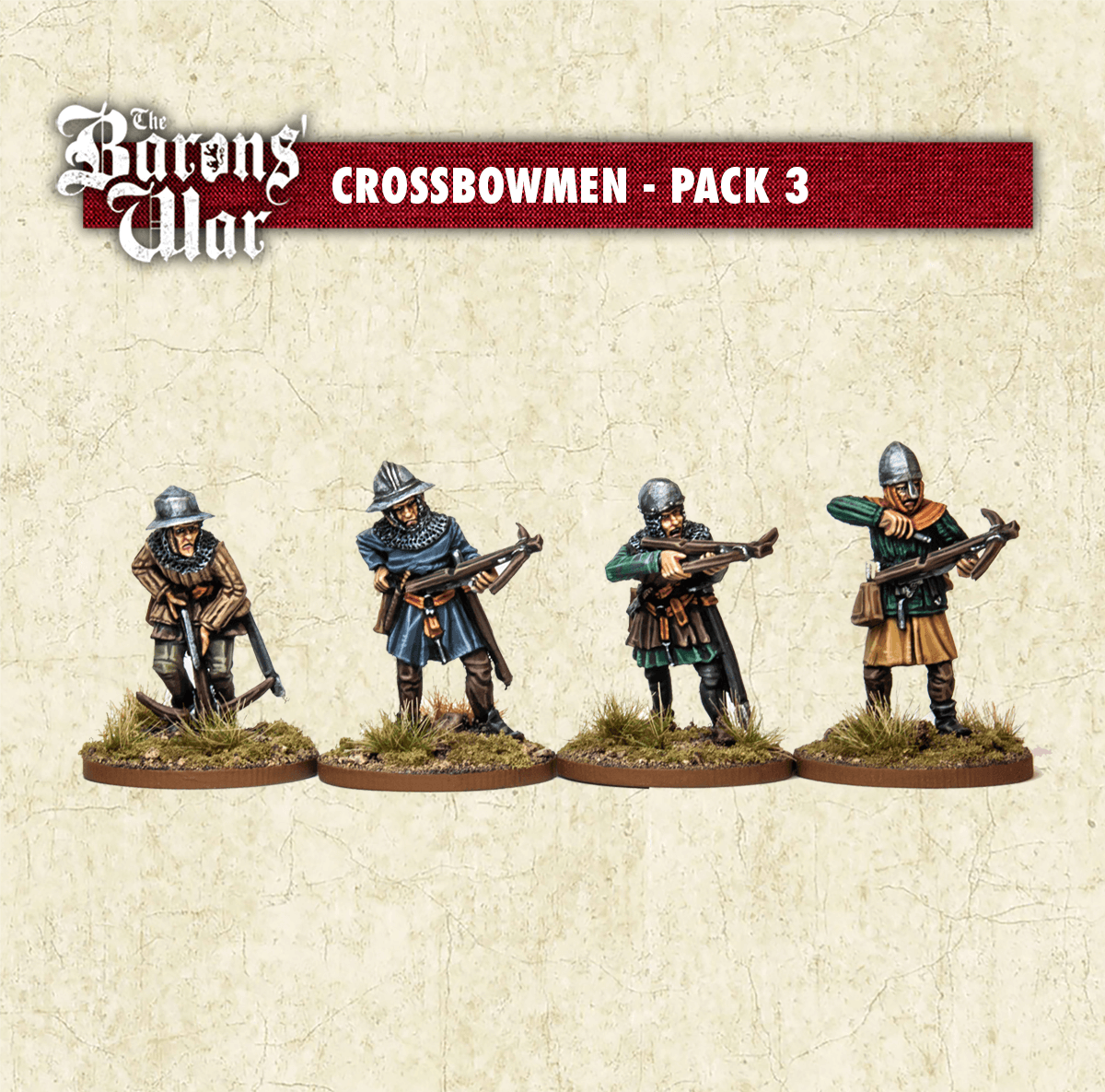 Crossbowmen 3 Footsore medieval historical miniatures