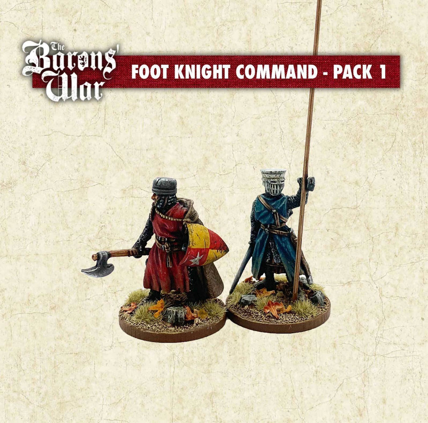 Foot Knight Command 1 Footsore medieval historical miniatures