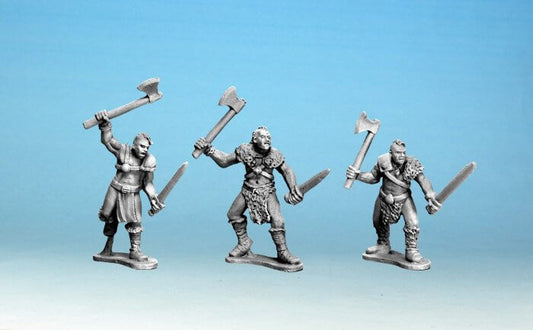 Half Orc Marauders with Duel Weapons: Crusader Miniatures