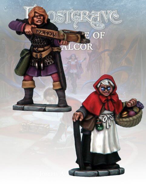 Apothecary & Markswoman II Frostgrave 28mm Fantasy miniatures Great for Dungeons & Dragons