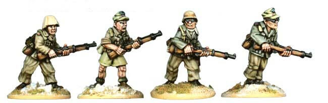 SWW001 - Deutsches Afrika Korps Riflemen I WWII Artizan miniatures