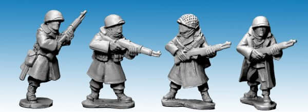 US Infantry in Greatcoats with Rifles II WWII Artizan miniatures