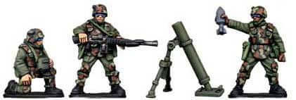 Assault Trooper Mortar Team: Future Wars (Stargrave) sci-miniatures