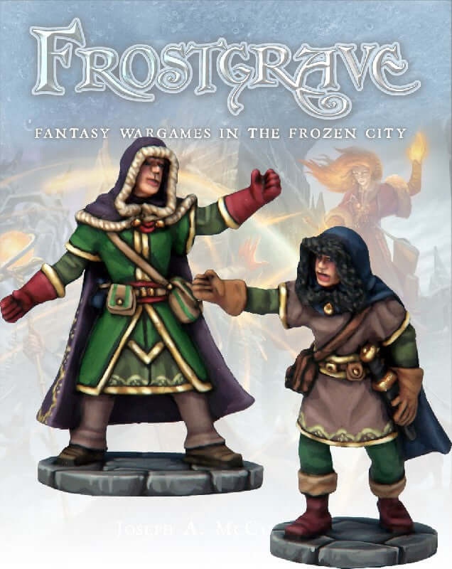 Illusionist & Apprentice for Frostgrave by NorthStar 28mm Fantasy miniatures Great for Dungeons & Dragons
