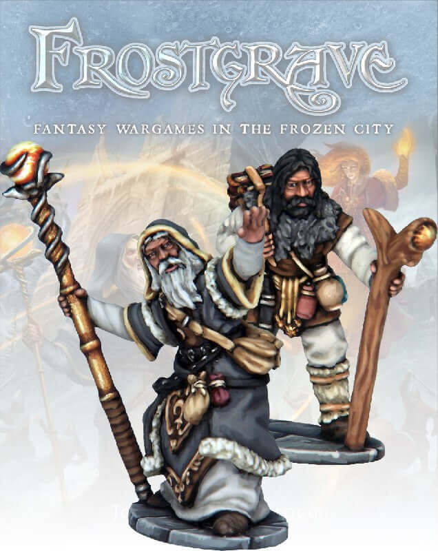 Thaumaturge & Apprentice Frostgrave 28mm Fantasy miniatures Great for Dungeons & Dragons