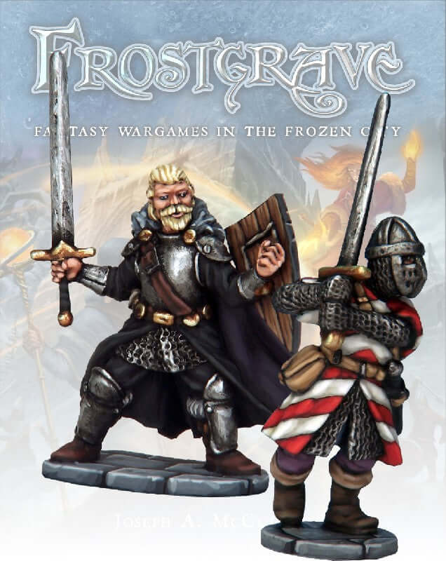 Knight & Templar Frostgrave 28mm Fantasy miniatures Great for Dungeons & Dragons