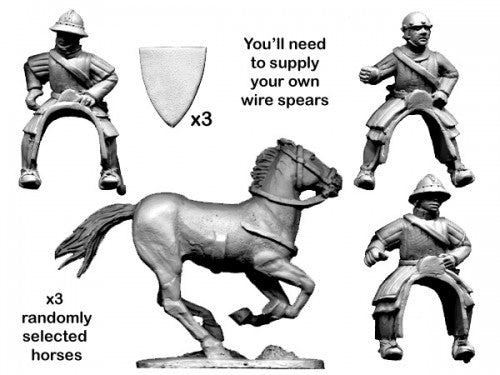 Mounted Sergeants: Crusader Miniatures