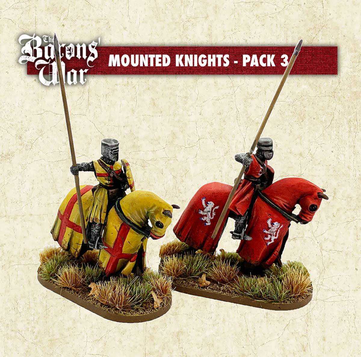 Mounted Knights 3 Footsore medieval historical miniatures