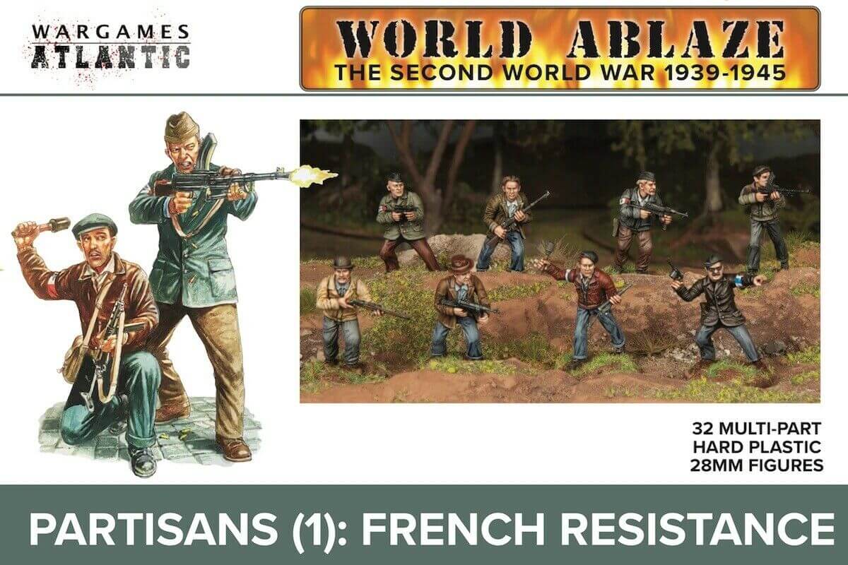 PARTISANS (1) FRENCH RESISTANCE WORLD ABLAZE WARGAMES ATLANTIC