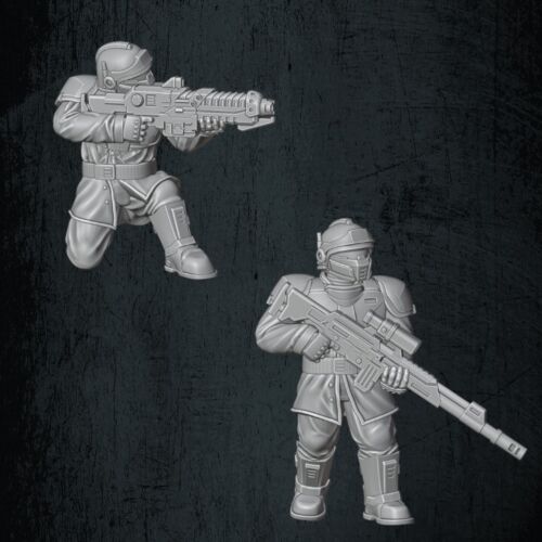 QM 3D Solarian Special Weapons 3 Pack 40k Astra Militarum Stargrave Xenos Rampant 28mm Resin