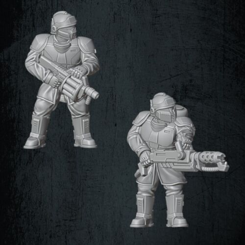 QM 3D Solarian Special Weapons 3 Pack 40k Astra Militarum Stargrave Xenos Rampant 28mm Resin