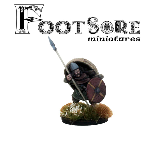 Welsh Warrior with Coracle: Footsore Miniature