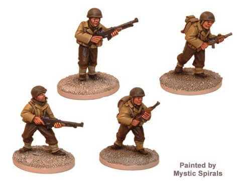 US Infantry BAR Teams WWII Crusader Miniatures