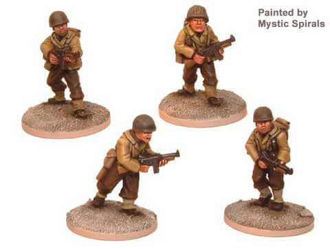 US Infantry with Thompson SMG WWII Crusader Miniatures