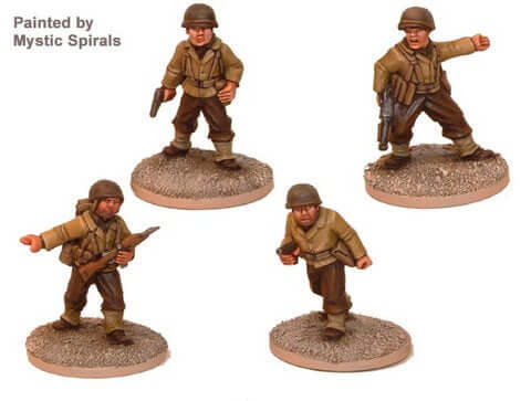US Infantry Command WWII Crusader Miniatures