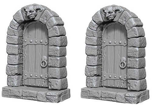 WizKids Deep Cuts Unpainted Minis: W5 Doors D&D miniatures